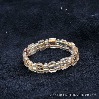 【純天然金發(fā)鈦晶手排 編號2362】價格,廠家,圖片,手鏈,東海縣盛飾珠寶-